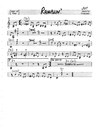 The Real Book of Jazz Ramblin score for Violin