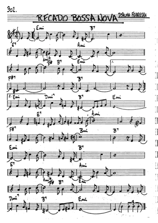 The Real Book of Jazz Recado Bossa Nova score for Trumpet