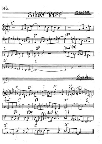 The Real Book of Jazz Short Riff score for Trumpet