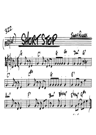 The Real Book of Jazz Short Stop score for Alto Saxophone