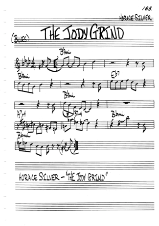 The Real Book of Jazz The Jody Grind score for Violin