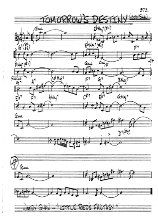 The Real Book of Jazz Tomorrows Destiny score for Clarinet (Bb)