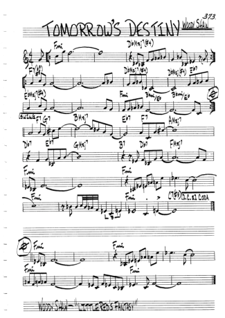The Real Book of Jazz Tomorrows Destiny score for Clarinet (C)