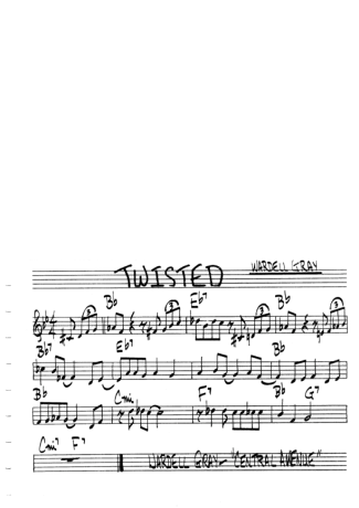 The Real Book of Jazz Twisted score for Flute