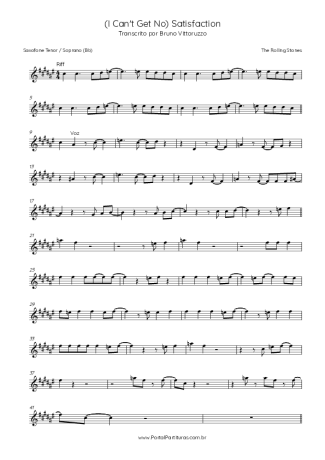 The Rolling Stones  score for Tenor Saxophone Soprano (Bb)