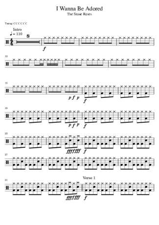 Score for Drums