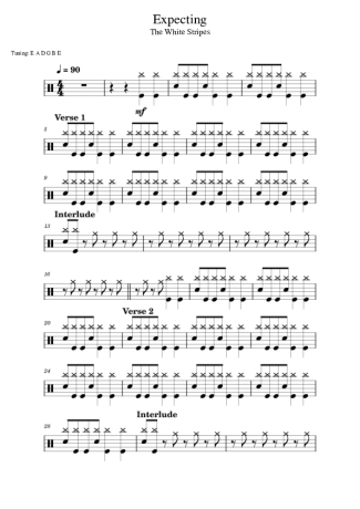 The White Stripes  score for Drums