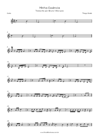 Thiago Brado Minha Essência score for Harmonica