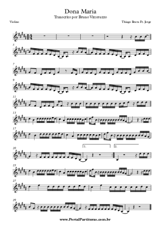 Thiago Brava  score for Violin