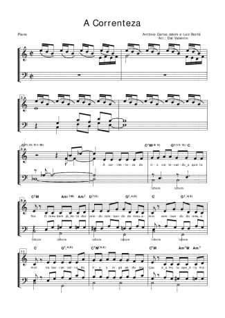 Tom Jobim A Correnteza score for Piano