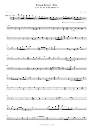 Tom Jobim  score for Cello