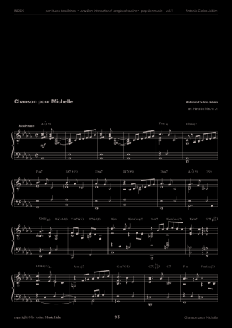 Tom Jobim  score for Piano