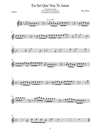 Tom Jobim  score for Violin