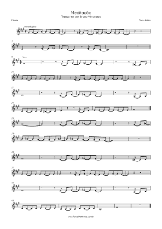 Tom Jobim  score for Flute