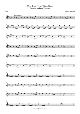 Tom Jobim Pela Luz Dos Olhos Teus score for Harmonica