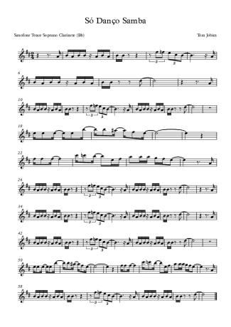 Tom Jobim  score for Tenor Saxophone Soprano (Bb)
