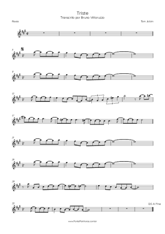 Tom Jobim  score for Flute
