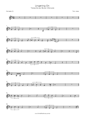 Tom Jones  score for Clarinet (C)