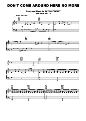 Tom Petty  score for Piano