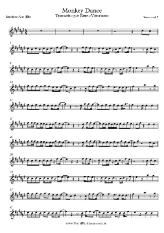 Tones and I  score for Alto Saxophone