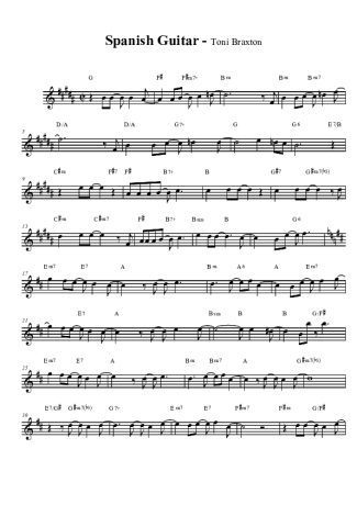 Toni Braxton  score for Tenor Saxophone Soprano (Bb)