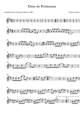 Toque no Altar  score for Clarinet (Bb)
