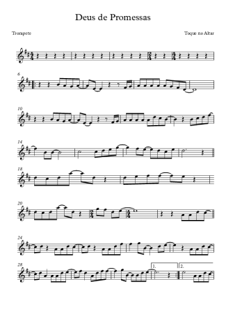 Toque no Altar  score for Trumpet