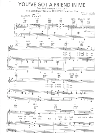 Toy Story  score for Piano