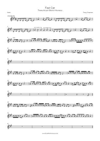 Tracy Chapman  score for Harmonica