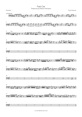 Tracy Chapman  score for Trombone