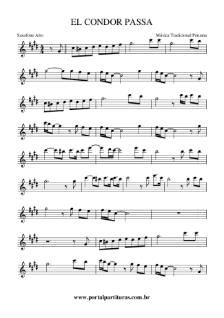 Traditional Music from Peru (Música Tradicional Peruana)  score for Alto Saxophone