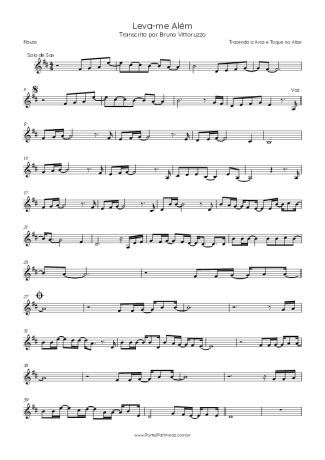 Trazendo a Arca e Toque no Altar  score for Flute