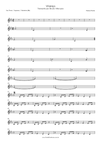 Tribalistas  score for Tenor Saxophone Soprano (Bb)