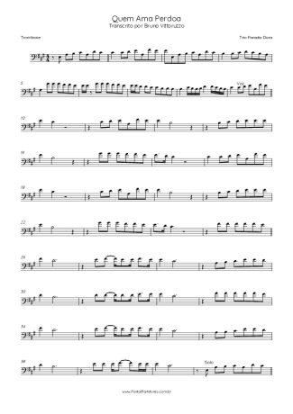 Trio Parada Dura  score for Trombone