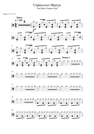 Score for Drums