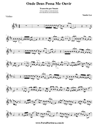 Vander Lee  score for Violin