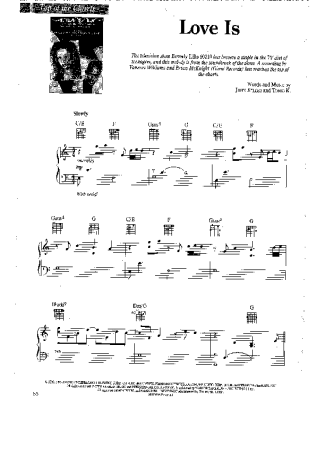 Vanessa Williams & Brian McKnight  score for Piano