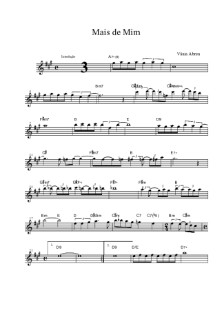Vânia Abreu  score for Tenor Saxophone Soprano (Bb)