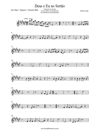 Victor e Leo  score for Tenor Saxophone Soprano (Bb)