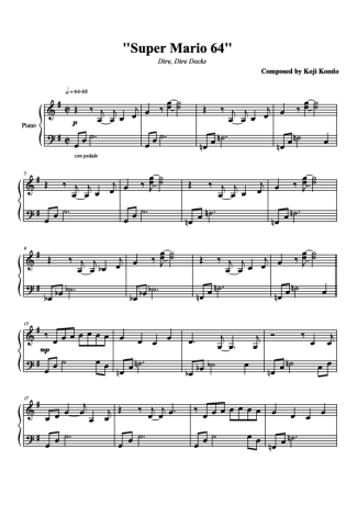 Video game soundtracks (Temas de Jogos)  score for Piano