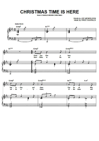 Vince Guaraldi  score for Piano