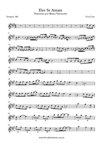 Vocal Livre Eles Se Amam score for Trumpet