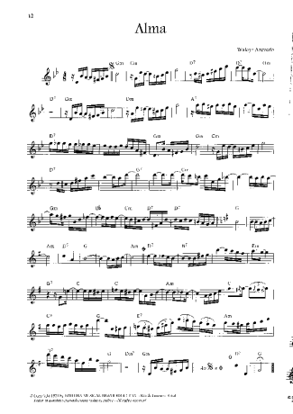 Waldir Azevedo  score for Violin