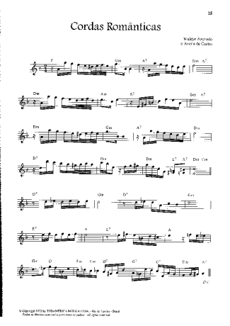 Waldir Azevedo  score for Violin