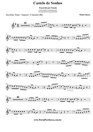 Walter Basso  score for Tenor Saxophone Soprano (Bb)