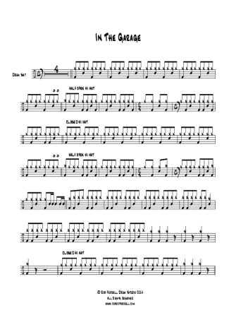 Weezer  score for Drums