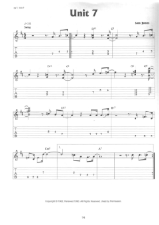 Wes Montgomery Unit 7 score for Guitar