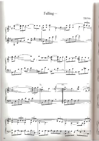 Yiruma Falling score for Piano
