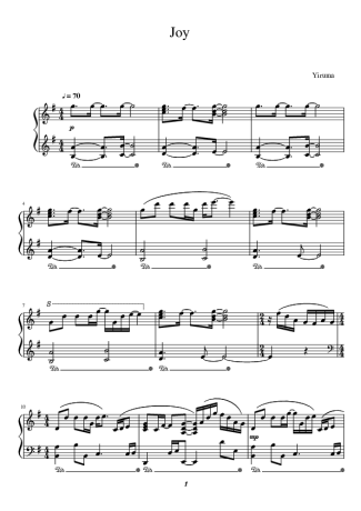 Yiruma Joy score for Piano