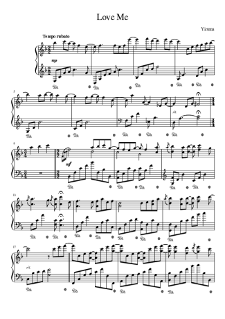 Yiruma Love Me score for Piano